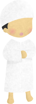 Faceless Muslim Boy Praying